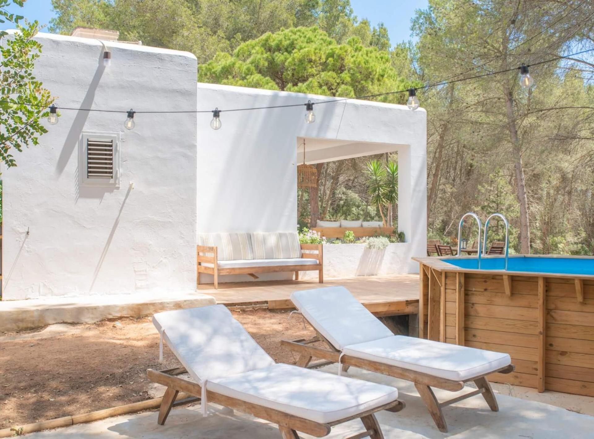 Casa Can Vert Con Piscina Santa Gertrudis  Exterior photo